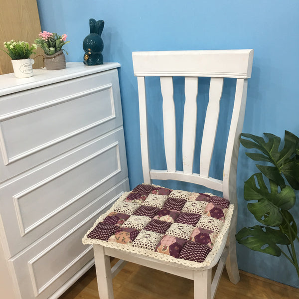 Galette de Chaise Carré Prune