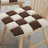 Galette de Chaise 42x42 Chocolat et écru