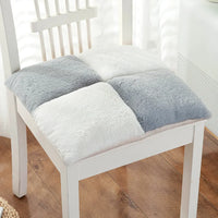 Galette de Chaise 42x42 Velours côtelé Gris