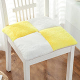 Galette de Chaise 42x42 Velours côtelé Jaune