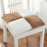 Galette de Chaise 42x42 Velours côtelé Marron