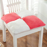 Galette de Chaise 42x42 Velours côtelé Rouge