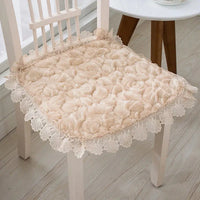 Galette de Chaise Beige dentelle