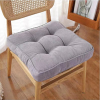 Galette de Chaise Grise Perle