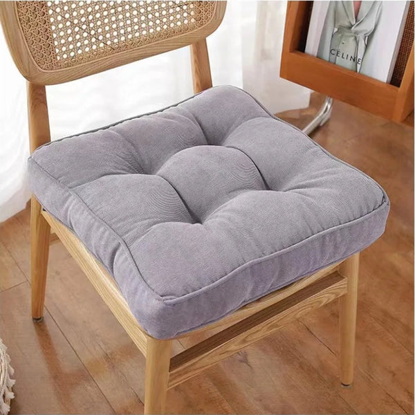 Galette de Chaise Grise Perle