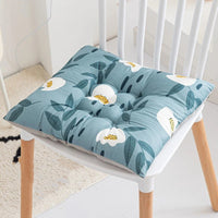 Galette de Chaise Imprimé Florale bleue