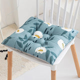 Galette de Chaise Imprimé Florale bleue