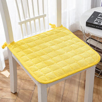 Galette de Chaise Jaune matelassée