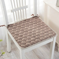 Galette de Chaise Marron matelassée