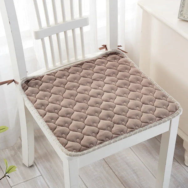 Galette de Chaise Marron matelassée