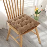 Galette de Chaise Marron texturée