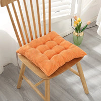 Galette de Chaise Orange texturé