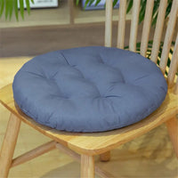 Galette de Chaise Ronde 40 cm Bleue brume