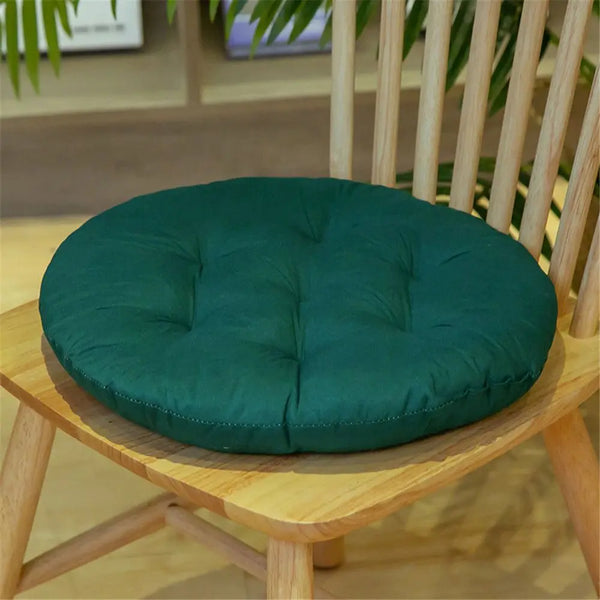 Galette de Chaise Ronde 40 cm Verte sapin