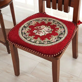 Galette de Chaise Vintage Baroque rouge