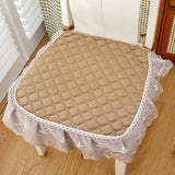 Galette de Chaise avec Volant Camel