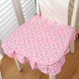 Galette de Chaise avec Volant Floral