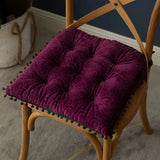 Galette de Chaise en Velours rose