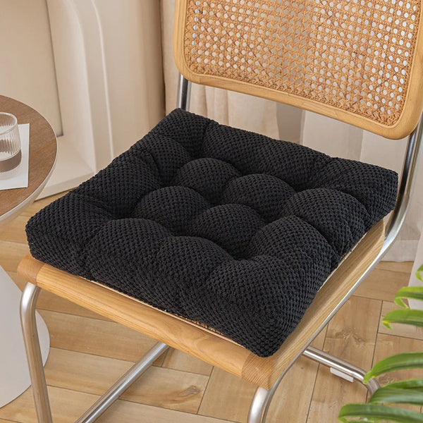 Galette de Chaise Épaisse Noire