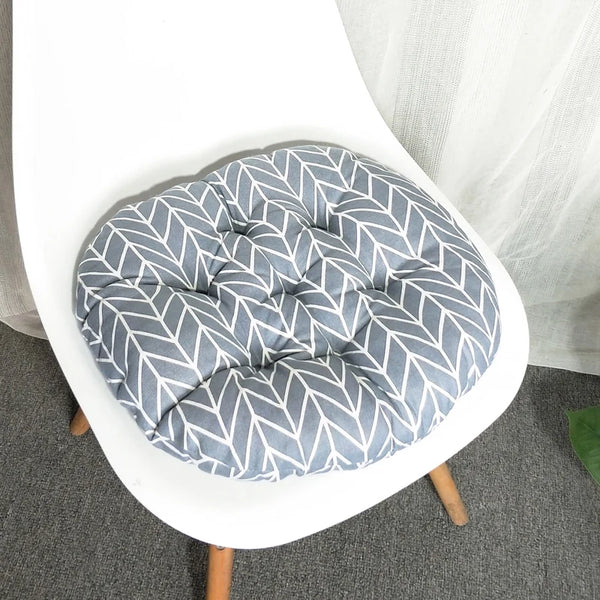 Galette de Chaise Scandinave gris perle