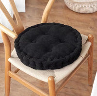 Galette de Chaise Ronde 45 cm Noire
