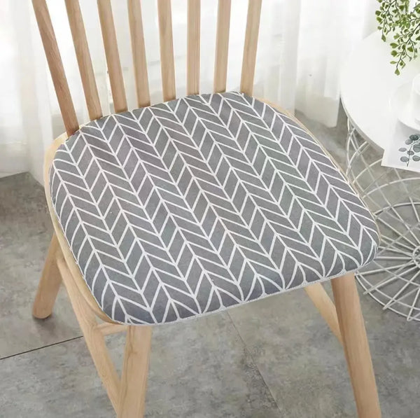 Galette de Chaise Scandinave Chevrons