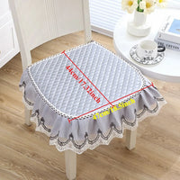 Lot de 2 Galette de Chaise avec Volant