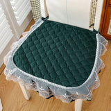 Galette de Chaise avec Volant Verte