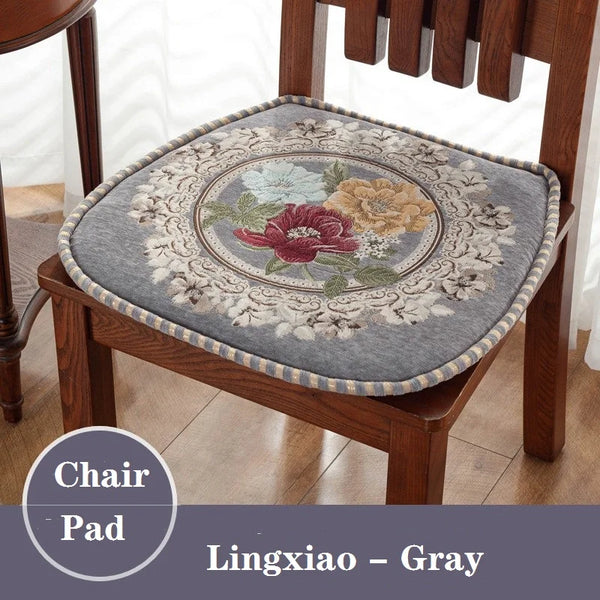 Galette de Chaise Vintage Baroque gris