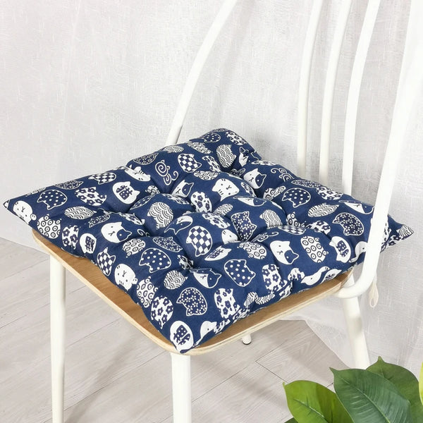 Galette de Chaise Imprimé Chat