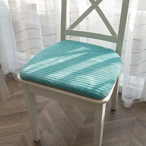 Galette de Chaise Turquoise en Forme de U