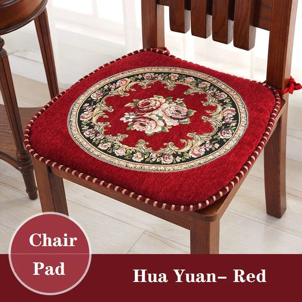 Galette de Chaise Vintage Baroque rouge