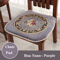 Galette de Chaise Vintage Florale mauve