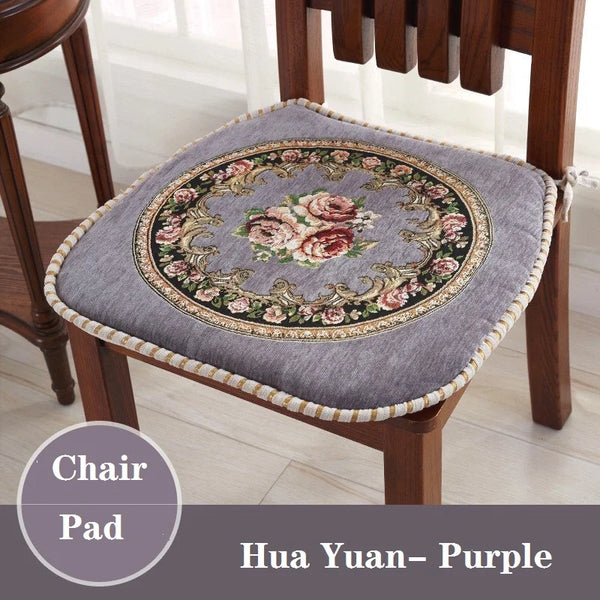 Galette de Chaise Vintage Florale mauve