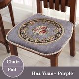 Galette de Chaise Vintage Florale mauve