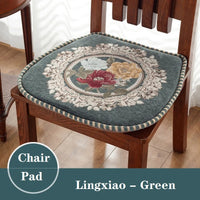 Galette de Chaise Vintage Baroque vert