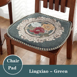 Galette de Chaise Vintage Baroque vert