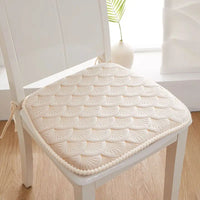 Galette de Chaise Beige Coquillage