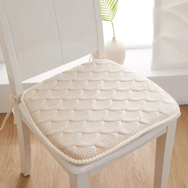 Galette de Chaise Beige Coquillage