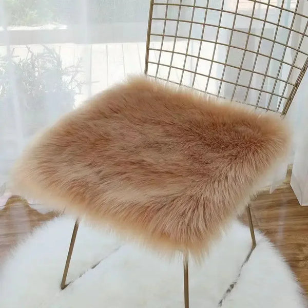 Galette de Chaise Beige Caramel