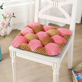 Galette de Chaise 45x45 Coton Rose et Marron