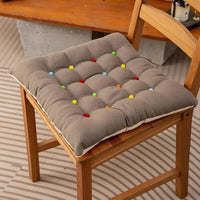 Galette de Chaise 40x40 Pastilles multicolores gris