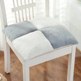 Galette de Chaise 42x42 Velours côtelé Gris