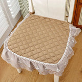 Galette de Chaise avec Volant Camel