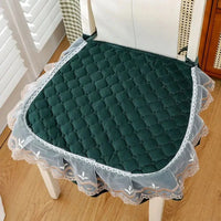 Galette de Chaise avec Volant Verte