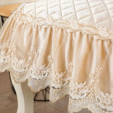 Galette de Chaise Beige dentelle