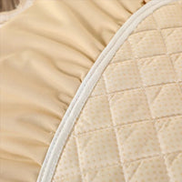 Galette de Chaise Beige dentelle