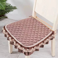 Galette de Chaise Capitonnée avec Volant