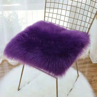 Galette de Chaise Fourrure Violette