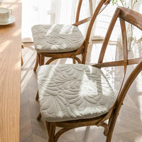 Galette de Chaise Grise claire en Forme de U